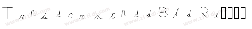 Trnsdcr xtndd Bld Re字体转换